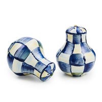 Royal Check Salt & Pepper Shakers