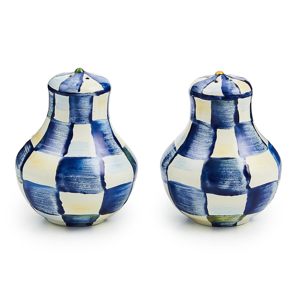 Royal Check Salt & Pepper Shakers mackenzie-childs Panama imagen 1