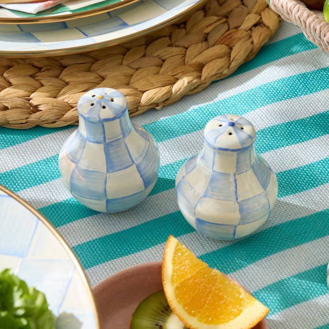Sky Check Salt & Pepper Shakers image number 1