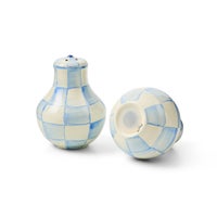 Sky Check Salt & Pepper Shakers