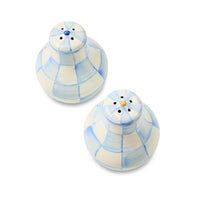 Sky Check Salt & Pepper Shakers