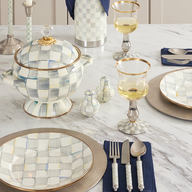 Sterling Check Salt & Pepper Shakers image number 2