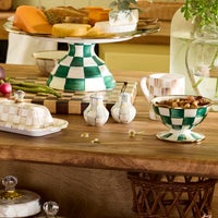 Sterling Check Salt & Pepper Shakers