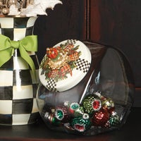 Cookie Jar with Evergreen Lid