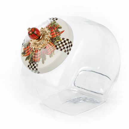 Cookie Jar with Evergreen Lid