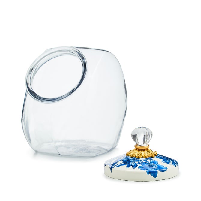 Cookie Jar with Royal English Garden Lid image number 1