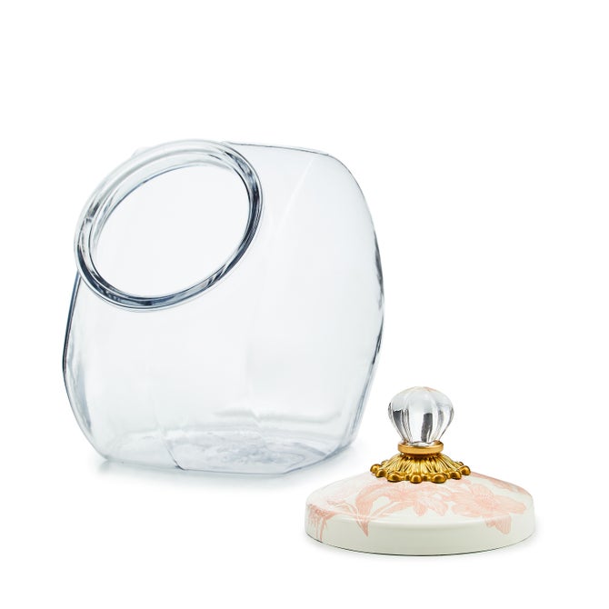 Cookie Jar with Rosy English Garden Lid image number 1