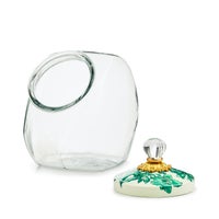 Cookie Jar with Emerald English Garden Lid