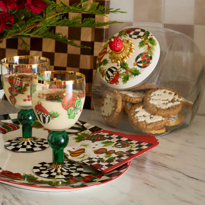 Cookie Jar with Deck the Halls Lid image number 1