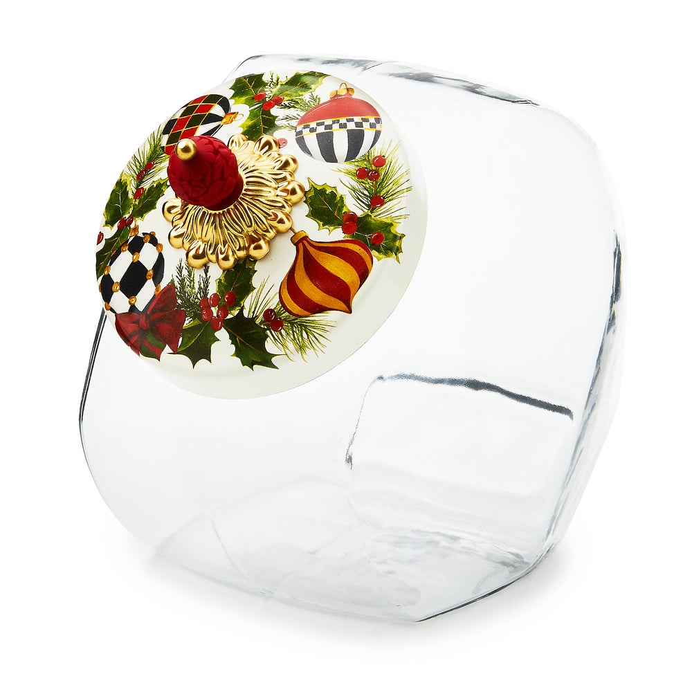 Cookie Jar with Deck the Halls Lid mackenzie-childs Panama imagen 1