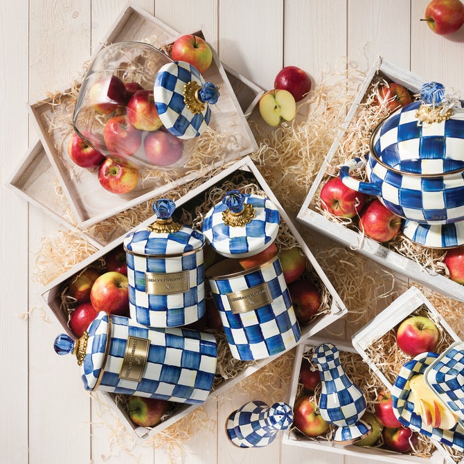 Cookie Jar with Royal Check Lid image number 2