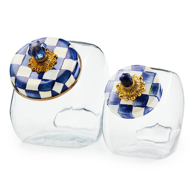 Cookie Jar with Royal Check Lid image number 7