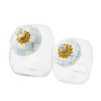 Cookie Jar with Sky Check Lid
