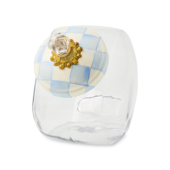 Cookie Jar with Sky Check Lid image number 0