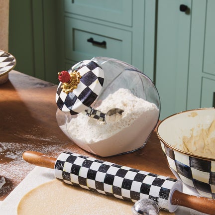 Cookie Jar with Courtly Check Lid