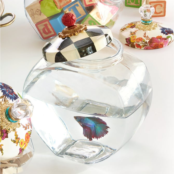 Cookie Jar with Courtly Check Lid image number 8