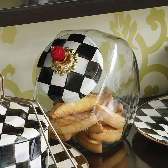 Cookie Jar with Courtly Check Lid image number 9