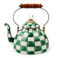 Emerald Check 3 Quart Tea Kettle