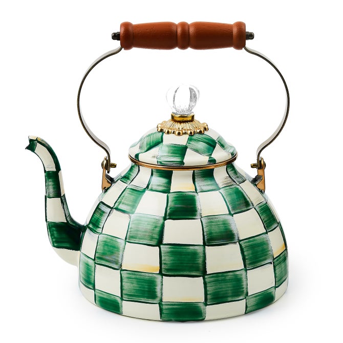 Emerald Check 3 Quart Tea Kettle image number 0