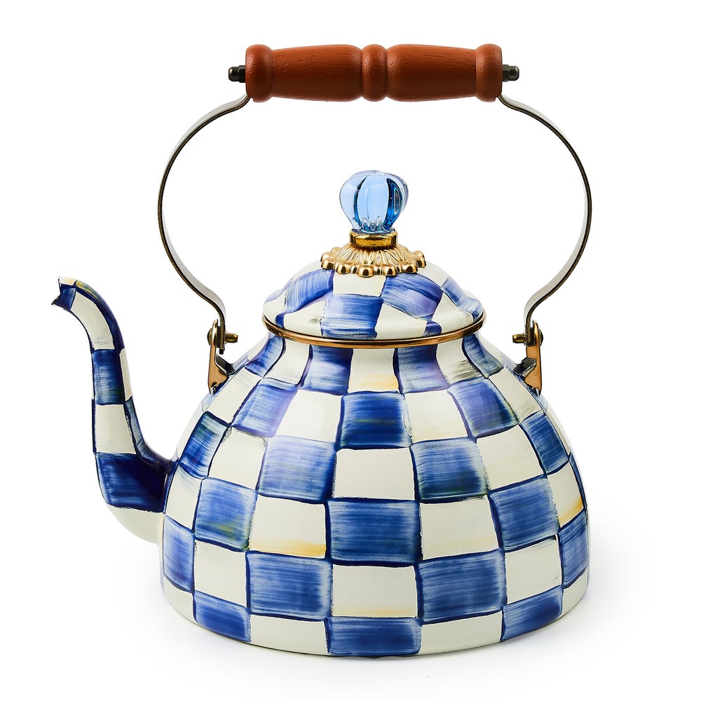 Check Tea Kettle - Royal Check, 3 Quart mackenzie-childs Panama imagen 1
