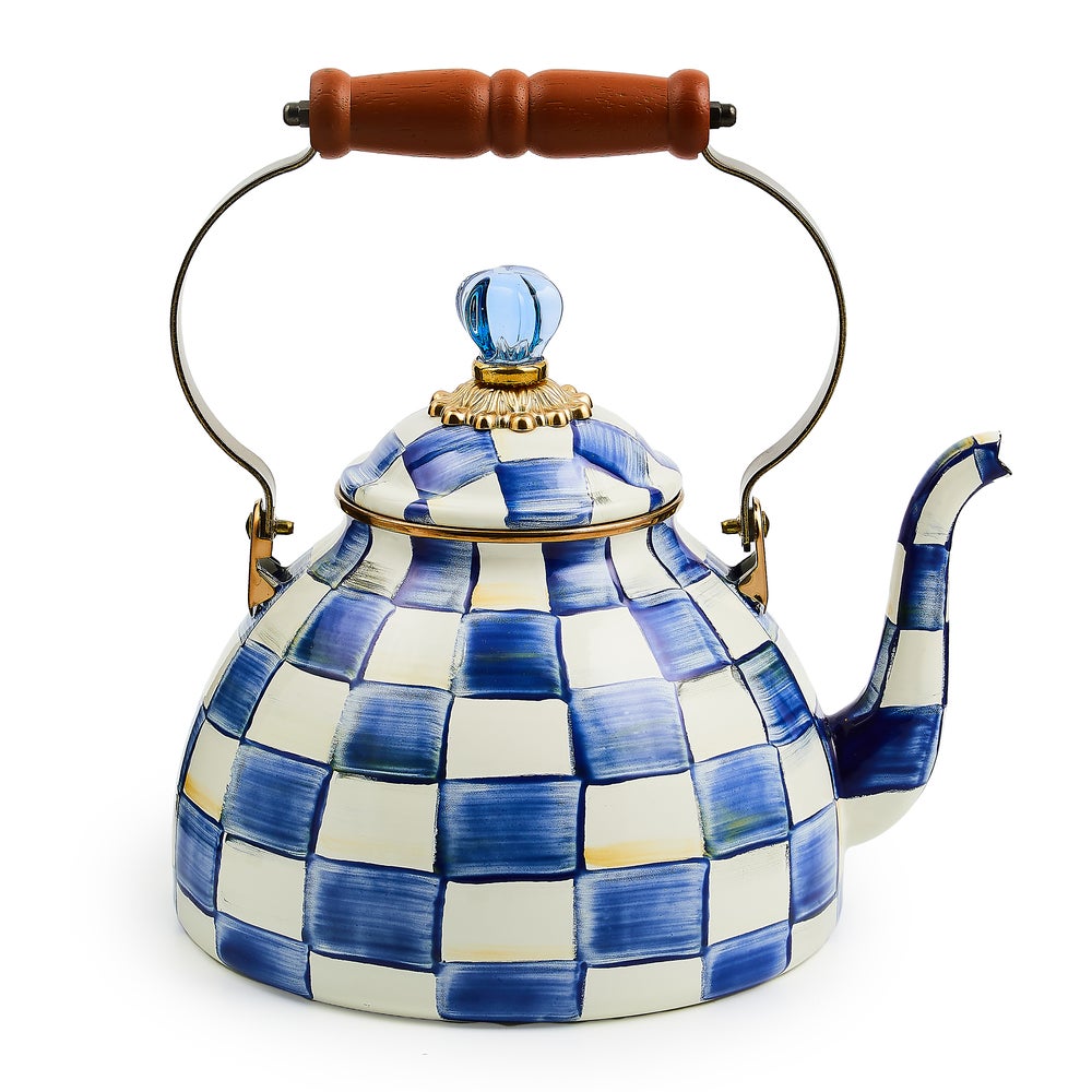 Check Tea Kettle - Royal Check, 3 Quart mackenzie-childs Panama imagen 1