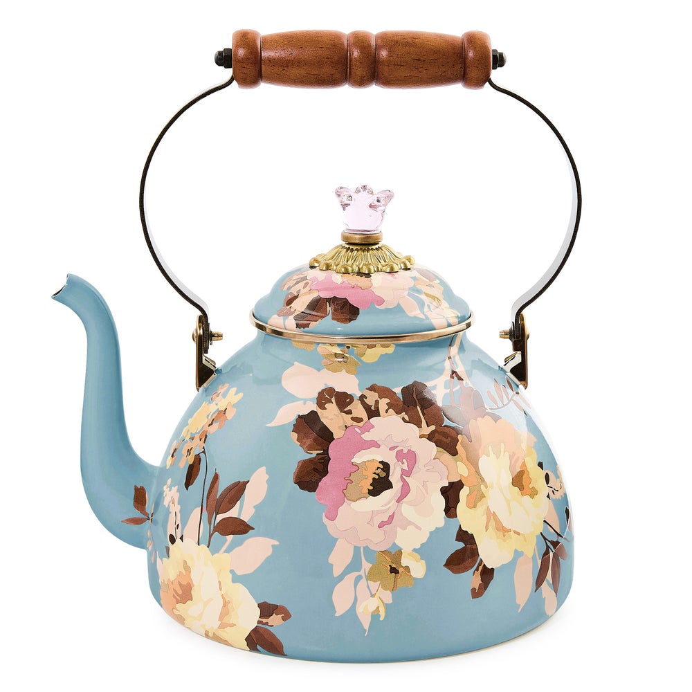 Wild Rose Slate 3 Quart Tea Kettle image number 0