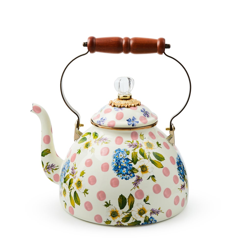 Floral Tea Kettle - Wildflowers Pink, 3 Quart mackenzie-childs Panama imagen 1