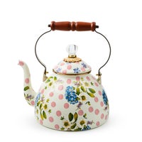 Wildflowers Pink 3 Qt. Tea Kettle