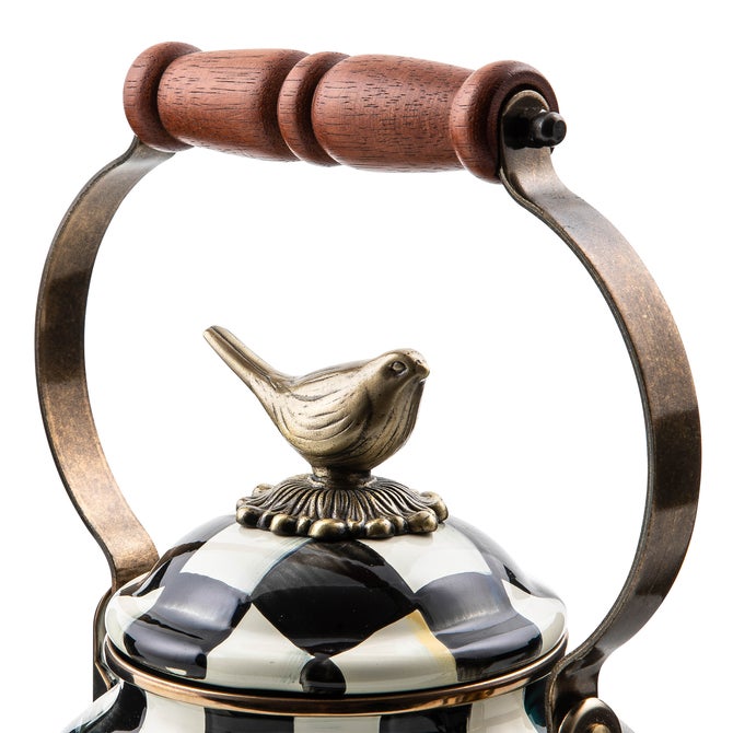 Courtly Check 3 Quart Tea Kettle with Bird image number 9