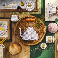 Violet Check 3 Quart Tea Kettle