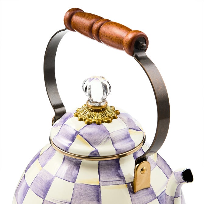 Violet Check 3 Quart Tea Kettle image number 2