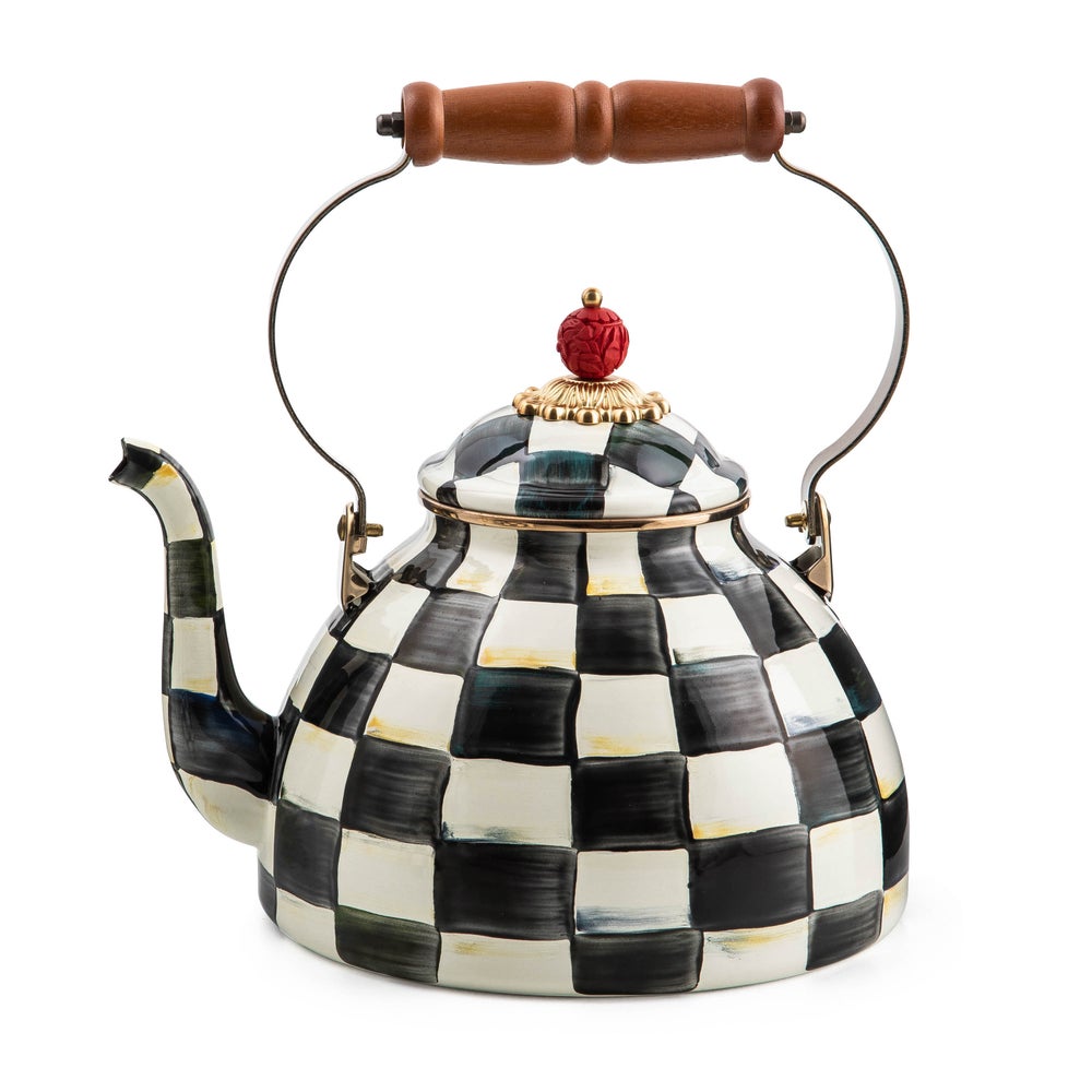 Check Tea Kettle - Courtly Check, 3 Quart mackenzie-childs Panama imagen 1
