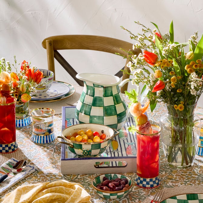 Emerald Check Pitcher image number 4