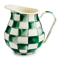 Emerald Check Pitcher