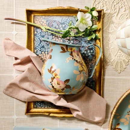 Wild Rose Slate Pitcher