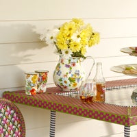 White Flower Market Pitcher