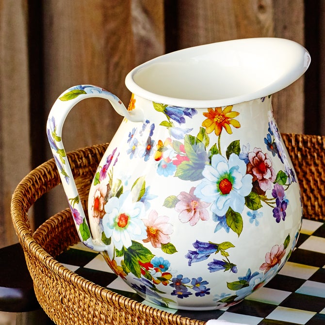 White Flower Market Pitcher image number 5