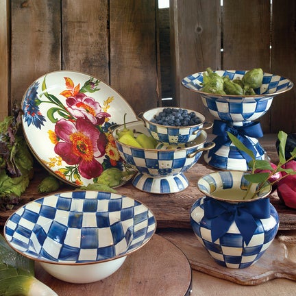 Royal Check Large Colander