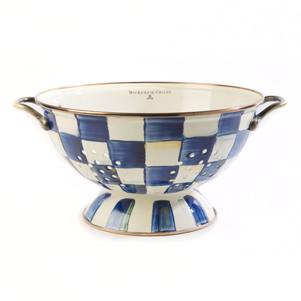 Royal Check Large Colander mackenzie-childs Panama imagen 1