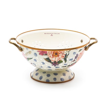 Wildflowers Blue Large Colander