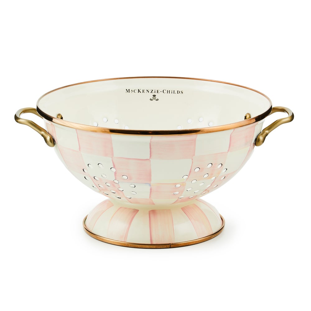 Check Colander - Rosy Check, Large mackenzie-childs Panama imagen 1