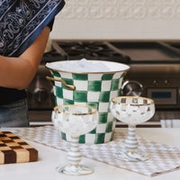 Emerald Check Wine Cooler