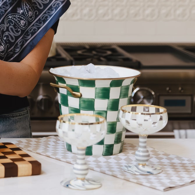 Emerald Check Wine Cooler image number 2