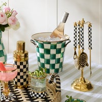 Emerald Check Wine Cooler