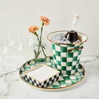 Emerald Check Wine Cooler