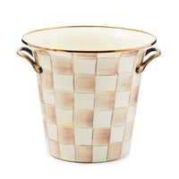 Mocha Check Wine Cooler