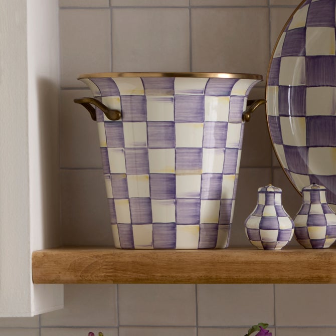 Violet Check Wine Cooler image number 1