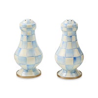 Sky Check Large Salt & Pepper Shakers