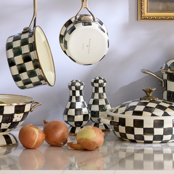 Courtly Check Large Salt & Pepper Shakers image number 1