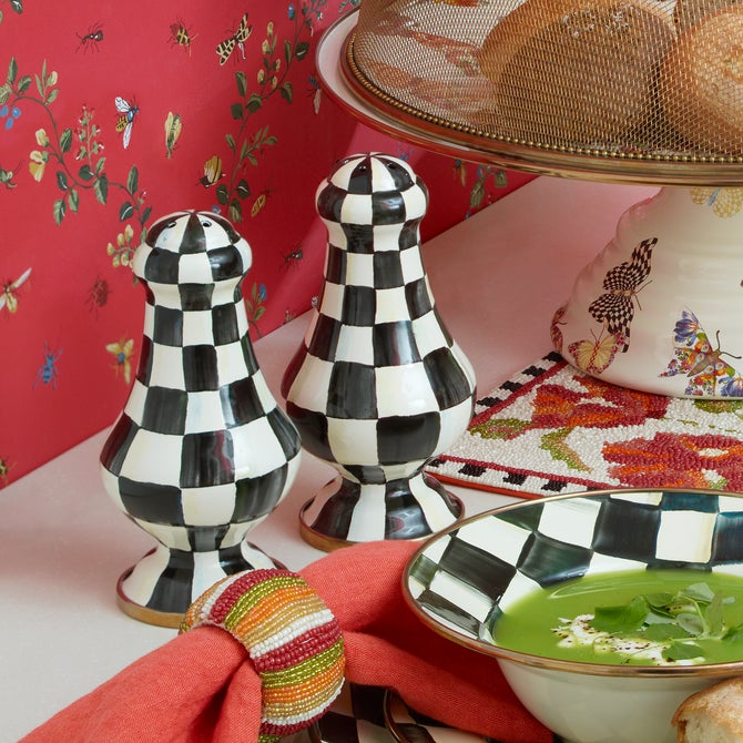 Courtly Check Large Salt & Pepper Shakers image number 1